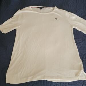 Women Size SP Tommy Hilfiger White Shirt with TH Logo